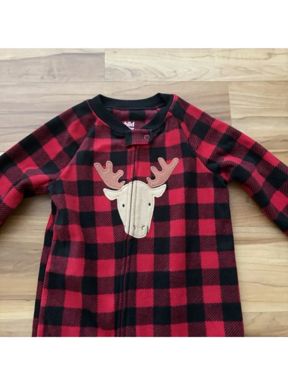 Just One You By Carter's 2T Reindeer Red Plaid Microfleece Pajamas NWT